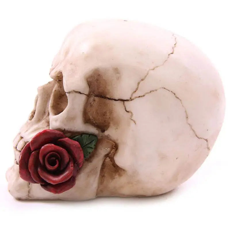 Skull with Roses - Gothic Fantasy Skulls & Skeletons
