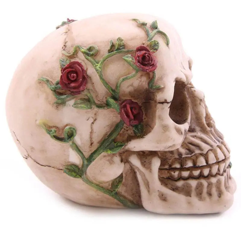 Skull with Roses - Gothic Fantasy Skulls & Skeletons