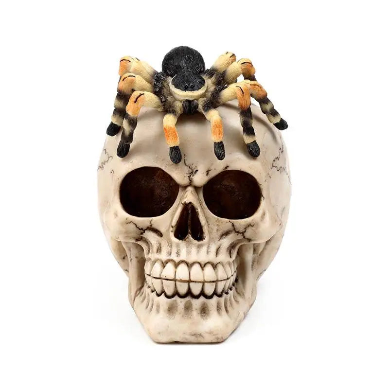 Skull with Spider - Gothic Fantasy Skulls & Skeletons