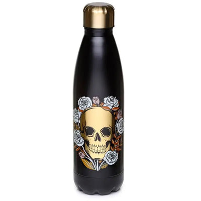 Skulls and Roses Hot & Cold Drinks Bottle 500ml - Water Bottles & Flasks