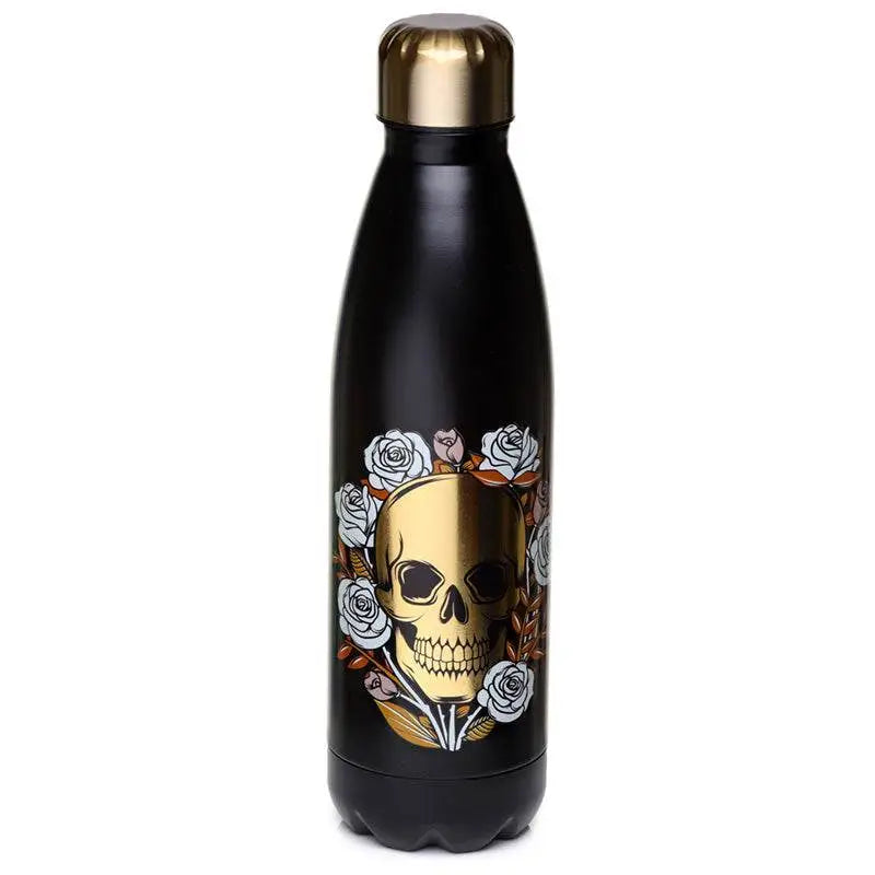 Skulls and Roses Hot & Cold Drinks Bottle 500ml - Water Bottles & Flasks