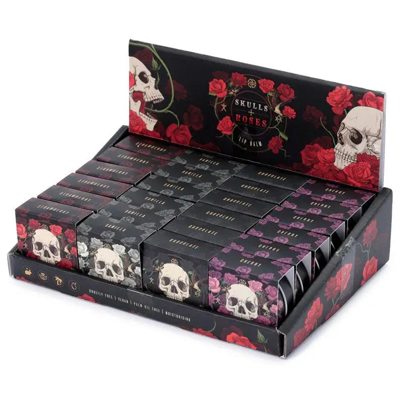 Skulls and Roses Lip Balm in a Tin - Lip Balm & Lip Gloss