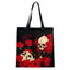 Skulls and Roses Reusable Tote Shopping Bag - Reusable Shopping & Storage Bags