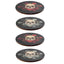 Skulls and Roses Set of 4 Cork Coasters - Gothic Fantasy Skulls & Skeletons