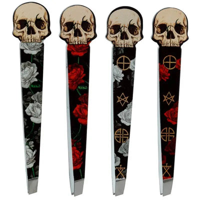Skulls and Roses Shaped Tweezers - Beauty Accessories