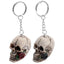 Skulls and Roses Skull Keyring - Keyrings & Key Chains