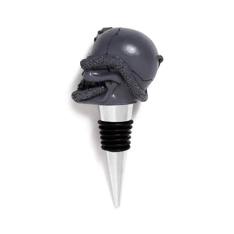 Skulls and Roses Skull and Snake Bottle Stopper - Kitchen Decorations & Accessories