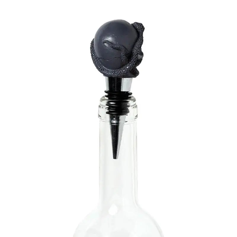 Skulls and Roses Skull and Snake Bottle Stopper - Kitchen Decorations & Accessories
