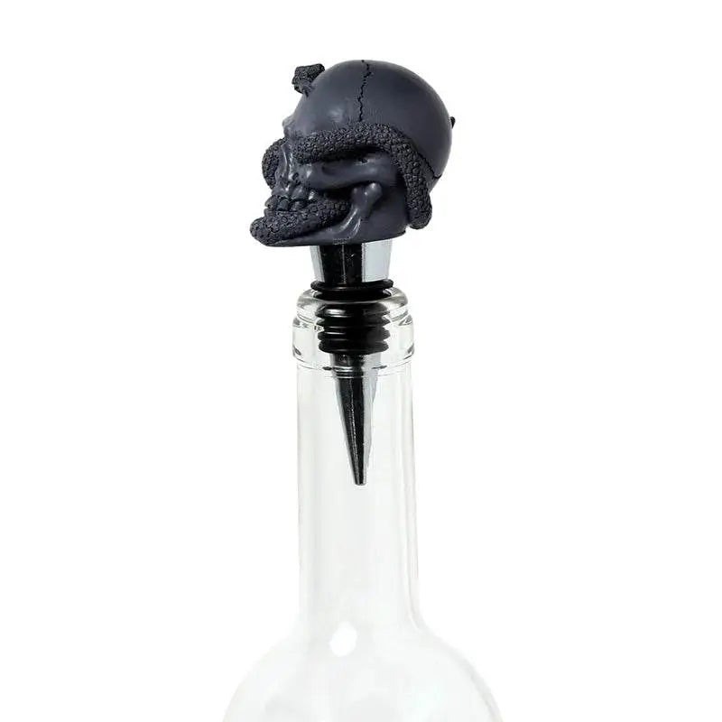 Skulls and Roses Skull and Snake Bottle Stopper - Kitchen Decorations & Accessories
