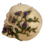 Skulls and Roses Skull with Purple Roses - Gothic Fantasy Skulls & Skeletons