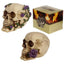 Skulls and Roses Skull with Purple Roses - Gothic Fantasy Skulls & Skeletons
