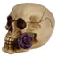 Skulls and Roses Skull with Purple Roses - Gothic Fantasy Skulls & Skeletons
