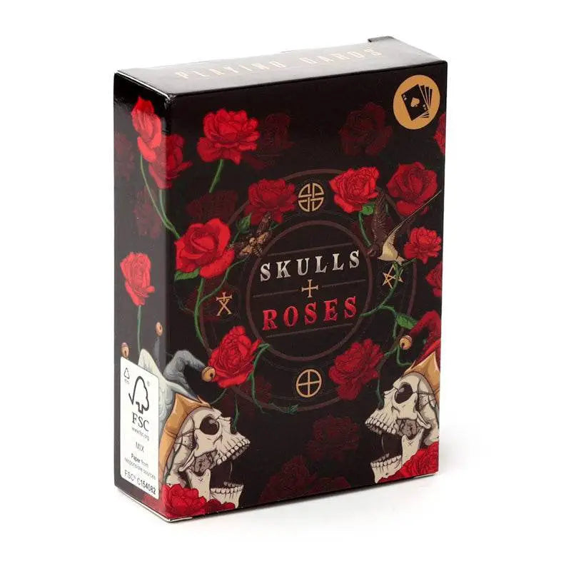 Skulls and Roses Standard Playing Card Deck - Gothic Fantasy Skulls & Skeletons