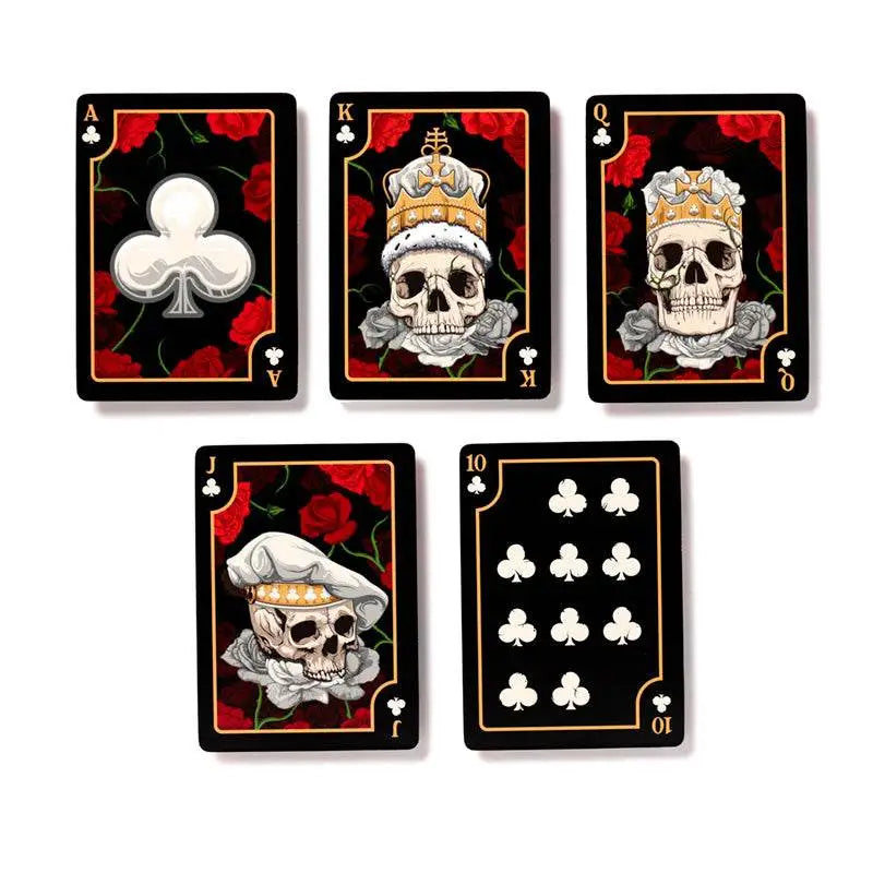 Skulls and Roses Standard Playing Card Deck - Gothic Fantasy Skulls & Skeletons