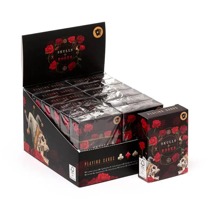 Skulls and Roses Standard Playing Card Deck - Gothic Fantasy Skulls & Skeletons