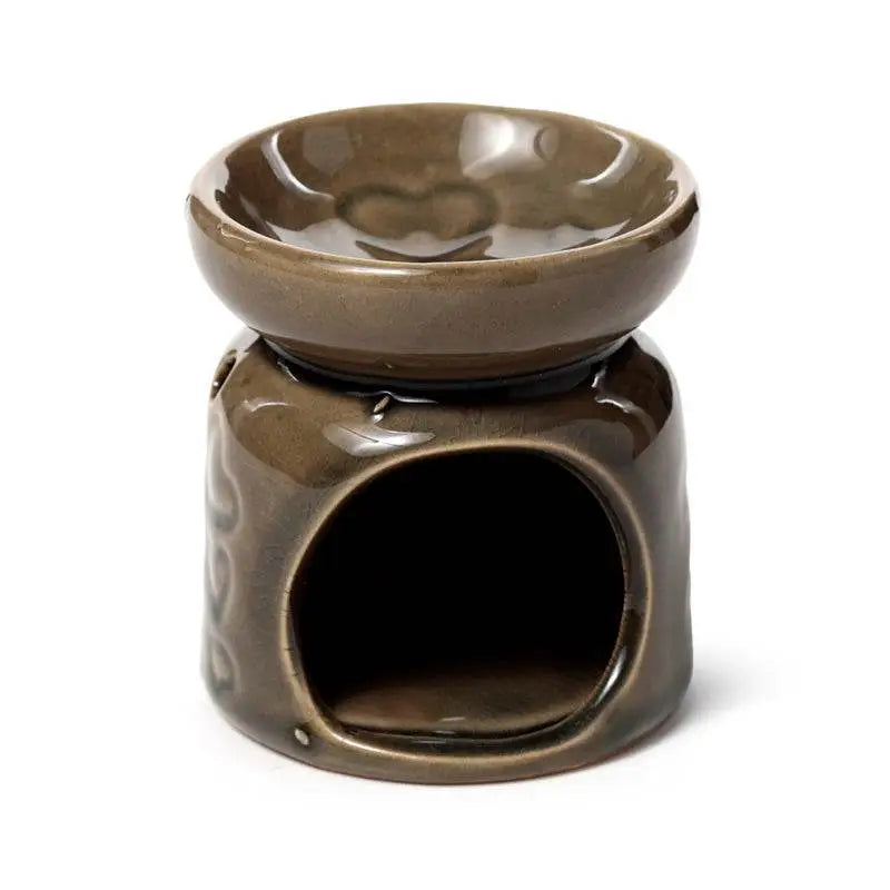 Small Ceramic Eden Oil Burner with Heart Pattern - Oil Burners & Wax Melt Burners