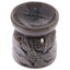 Small Ceramic Eden Oil Burner with Leaves Pattern