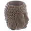 Small Crackle Glaze Ceramic Buddha Head Oil Burner - Oil Burners & Wax Melt Burners