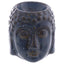 Small Crackle Glaze Ceramic Buddha Head Oil Burner - Oil Burners & Wax Melt Burners