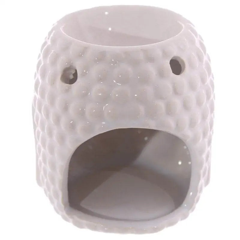 Small Crackle Glaze Ceramic Buddha Head Oil Burner - Oil Burners & Wax Melt Burners