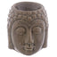 Small Crackle Glaze Ceramic Buddha Head Oil Burner - Oil Burners & Wax Melt Burners