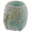 Small Crackle Glaze Ceramic Buddha Head Oil Burner - Oil Burners & Wax Melt Burners