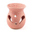 Small Textured Ceramic Oil Burners with Cut Out Pattern - Oil Burners & Wax Melt Burners