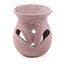 Small Textured Ceramic Oil Burners with Cut Out Pattern - Oil Burners & Wax Melt Burners