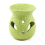 Small Textured Ceramic Oil Burners with Cut Out Pattern - Oil Burners & Wax Melt Burners