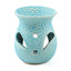 Small Textured Ceramic Oil Burners with Cut Out Pattern - Oil Burners & Wax Melt Burners