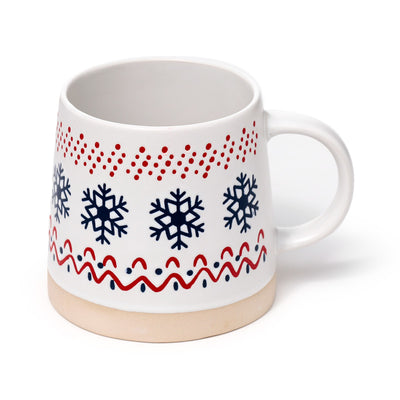 Snowflake Stoneware Mug - Gift Arch