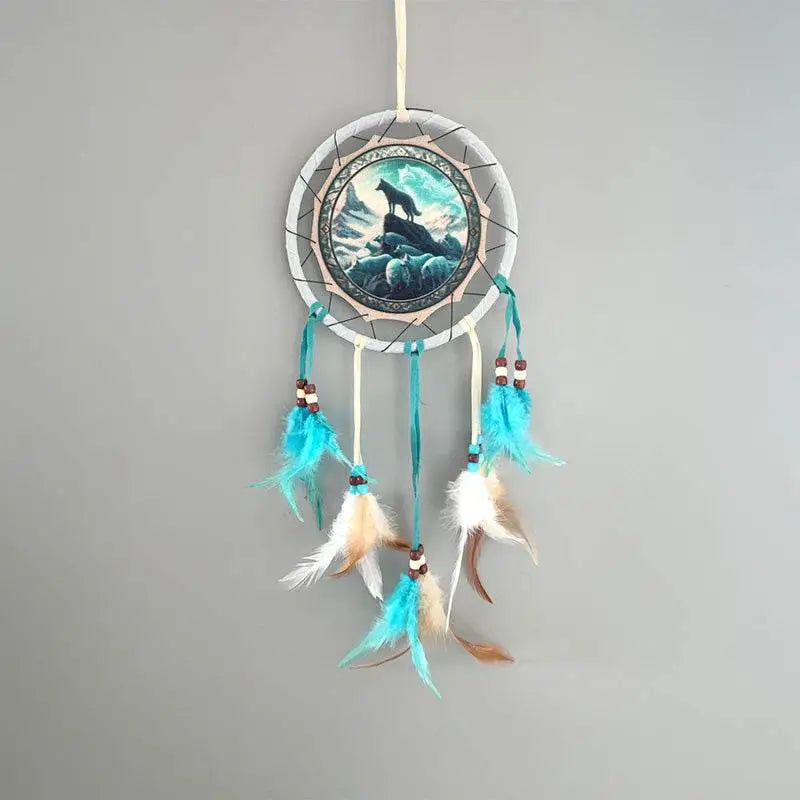 Spirit of the Wolf Pack Dreamcatcher 16cm - Dreamcatchers