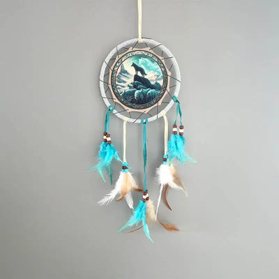 Spirit of the Wolf Pack Dreamcatcher 16cm - Dreamcatchers