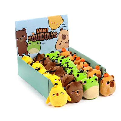Squidglys Adoramals Plush Mini Keyring - Keyrings & Key Chains