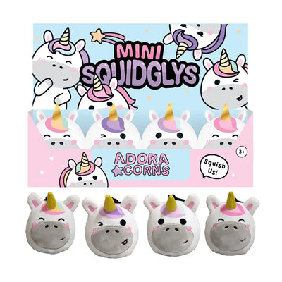 Squidglys Astra the Unicorn Adoracorns Souvenir Plush Mini Keyring - Unicorns