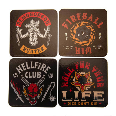 Stranger Things Coaster Set Hellfire Club - Gift Arch