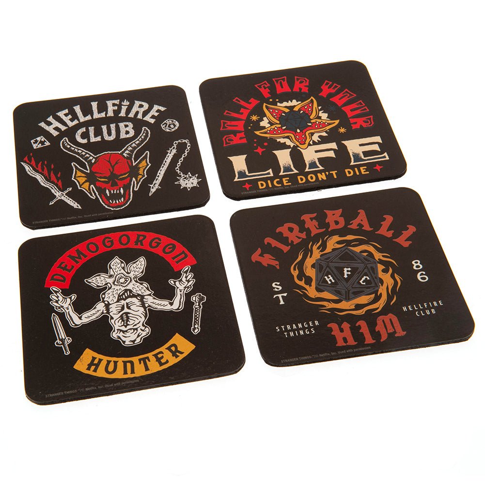 Stranger Things Coaster Set Hellfire Club - Gift Arch