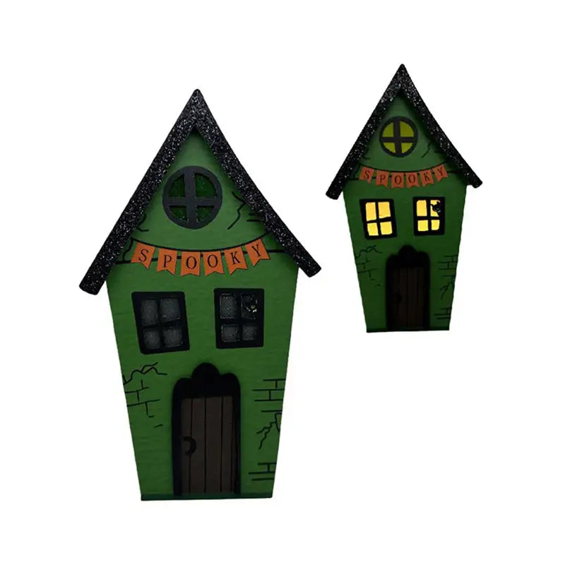 Tall Spooky House Halloween LED Decoration