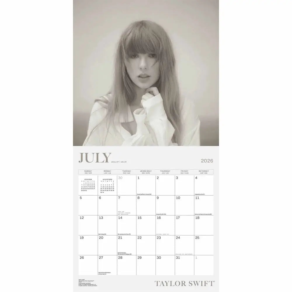Taylor Swift Square Calendar 2026