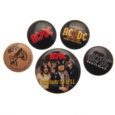 AC/DC Button Badge Set - Gift Arch