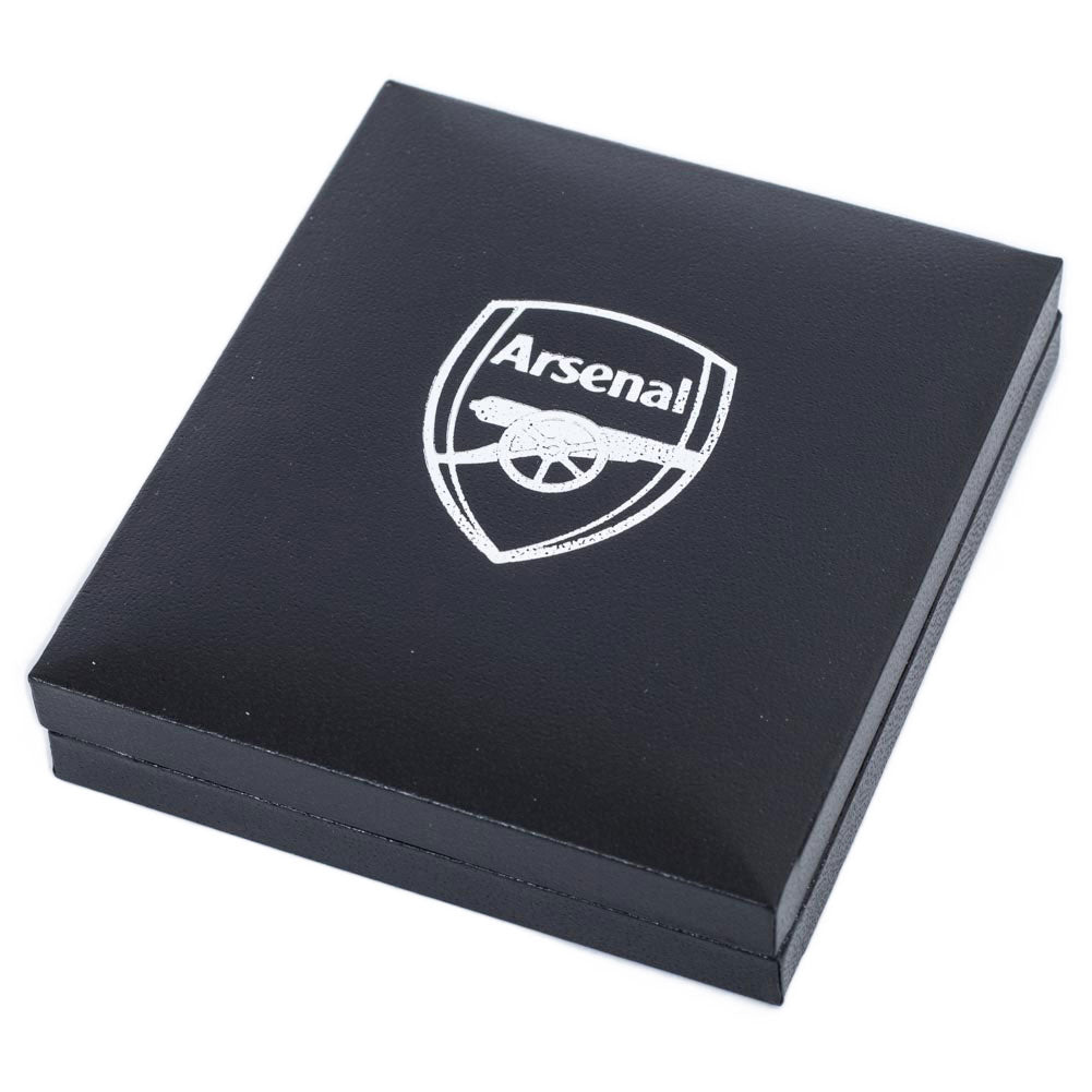 Arsenal FC 18ct Gold Plated on Silver Cannon Pendant & Chain - Gift Arch