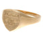 Arsenal FC 9ct Gold Crest Ring Medium - Gift Arch