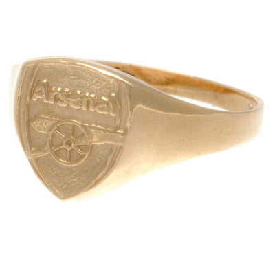 Arsenal FC 9ct Gold Crest Ring Medium - Gift Arch