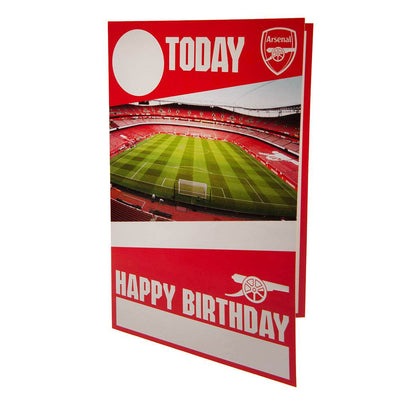 Arsenal FC Birthday Card With Stickers - Gift Arch