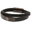Arsenal FC Black IP Leather Bracelet - Gift Arch