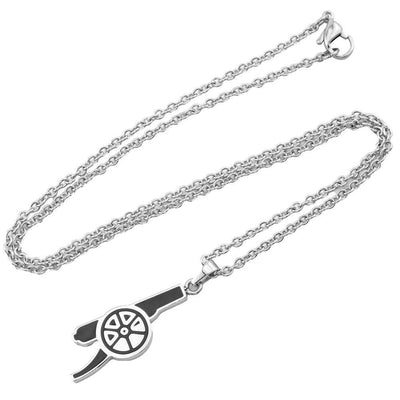 Arsenal FC Colour Cannon Pendant & Chain - Gift Arch
