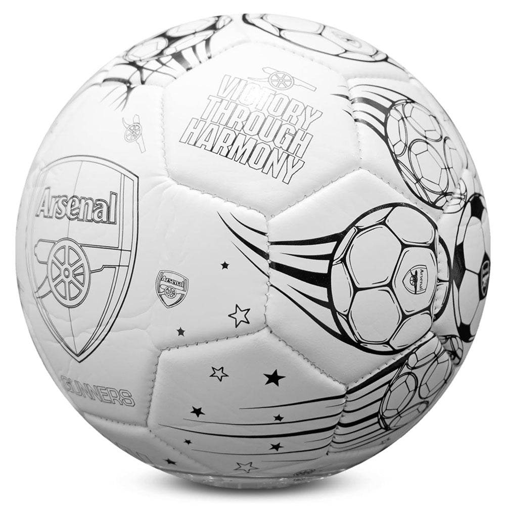 Arsenal FC 'Colour In' Mini Football Set - Gift Arch