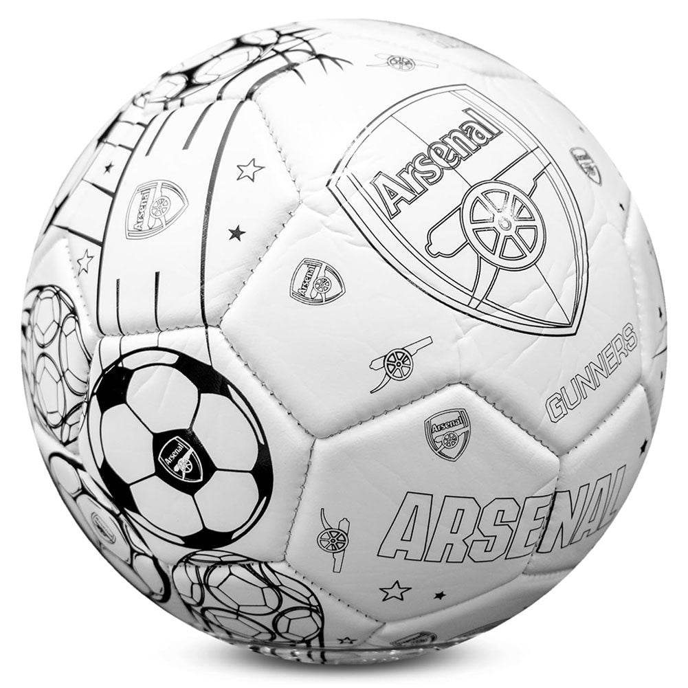 Arsenal FC 'Colour In' Mini Football Set - Gift Arch