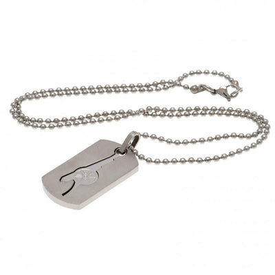 Arsenal FC Cut Out Cannon Dog Tag & Chain - Gift Arch