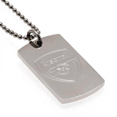Arsenal FC Engraved Dog Tag & Chain - Gift Arch